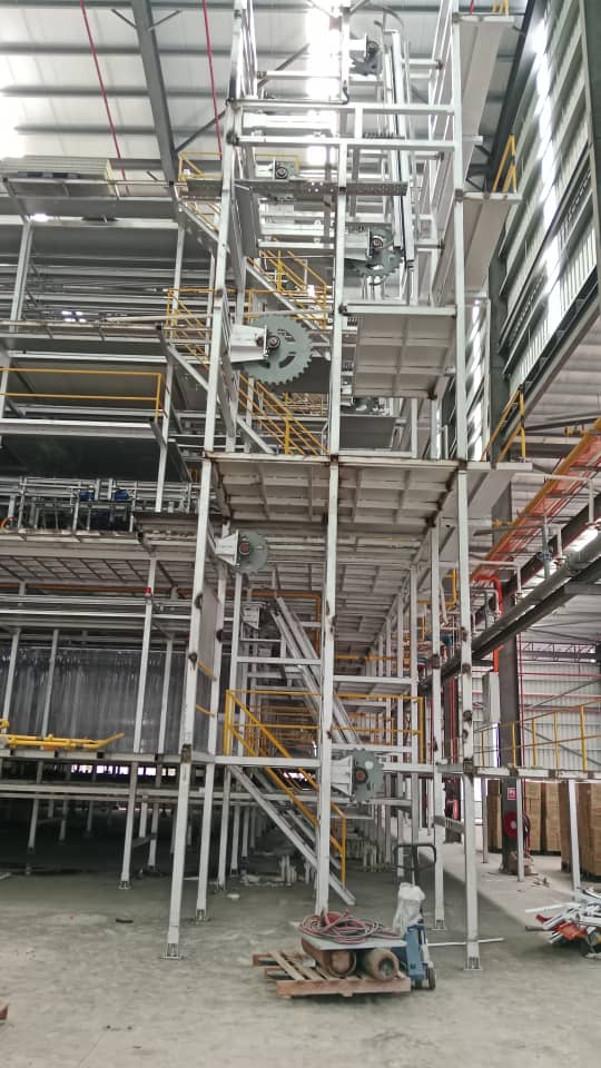 Line platforms, drives, and access structures exposed during controlled shutdown